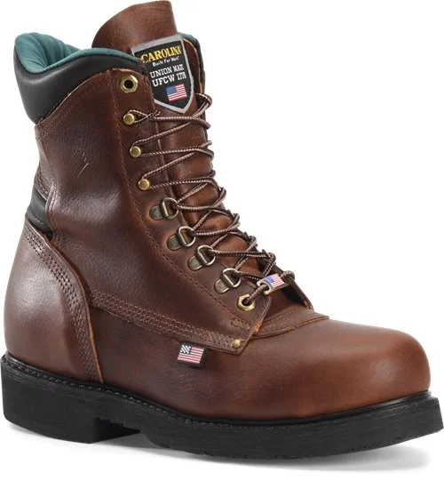 Running Footwear Sale Carolina Men's 8" Domestic Steel Toe Work Boot - 1809