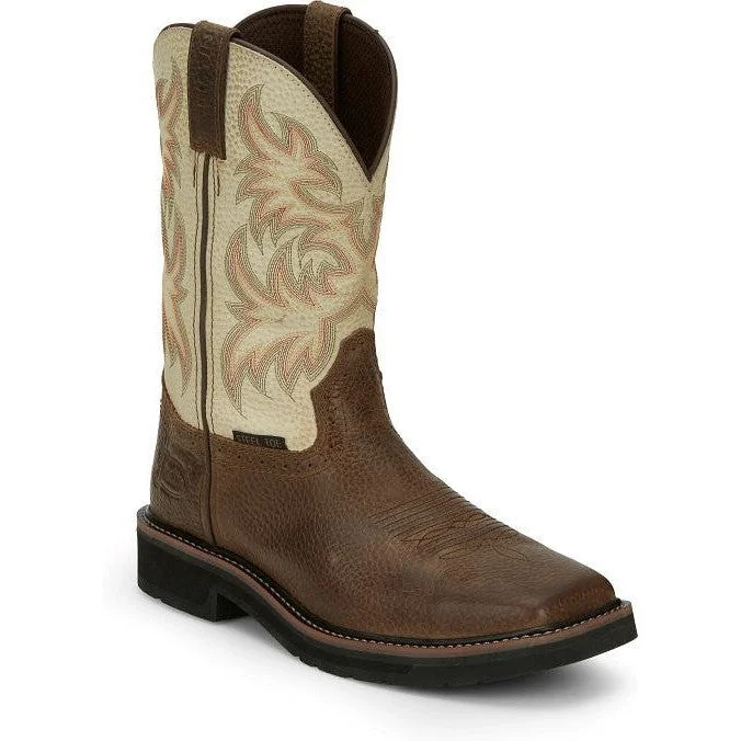 Comfortable Hiking Footwear Justin Men's Driller 11" Steel Toe Western Work Boot -Copper- SE4684 Comfortable Hiking Footwear Justin Men's Driller 11" Steel Toe Western Work Boot -Copper- SE4684