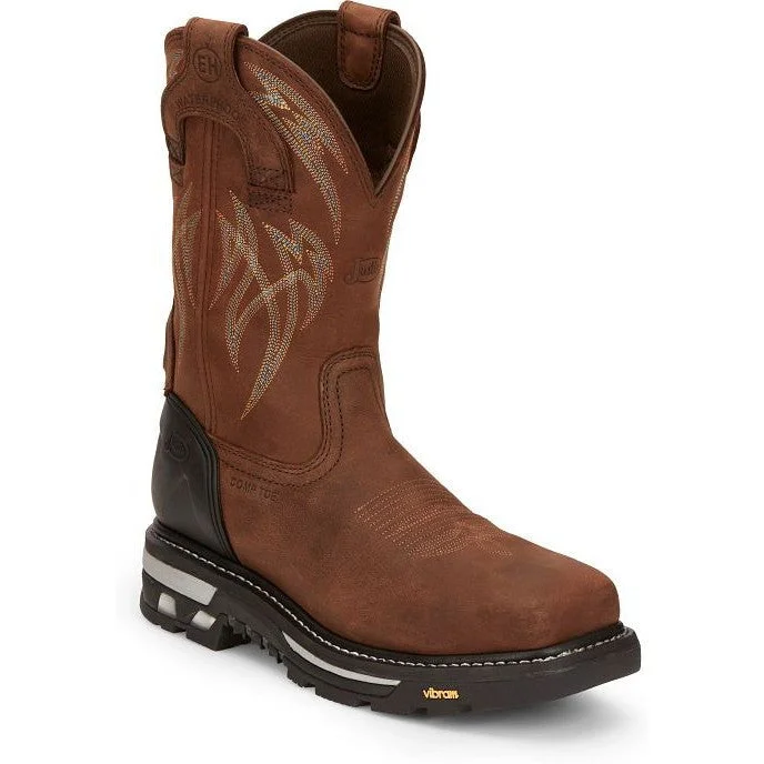 Luxury Sneakers For Sale Justin Men's Frontline Hiviz 11" WP Western Work Boot -Brown- CR2151 Luxury Sneakers For Sale Justin Men's Frontline Hiviz 11" WP Western Work Boot -Brown- CR2151