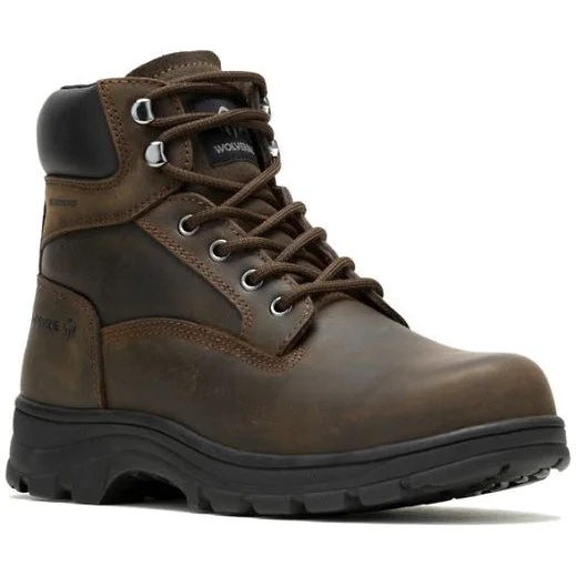 Comfortable Heeled Shoes Wolverine Men's Carlsbad Steel Toe WP Work Boot - Brown - W230063