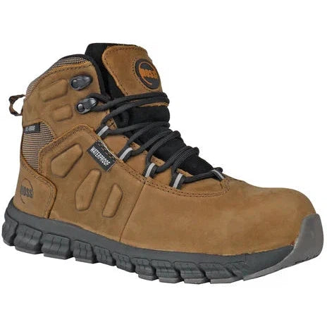 Stylish Platform Boots Hoss Men's Tikaboo UL Composite Toe Waterproof Slip Resistant Work Boot - Brown 60406 Stylish Platform Boots Hoss Men's Tikaboo UL Composite Toe Waterproof Slip Resistant Work Boot - Brown 60406