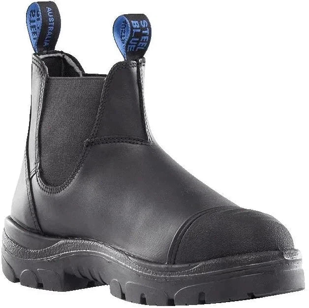 Lightweight Snow Boots Steel Blue Men's Hobart Scuff Steel Toe Slip Resist Work Boot -Black- 812967 Lightweight Snow Boots Steel Blue Men's Hobart Scuff Steel Toe Slip Resist Work Boot -Black- 812967