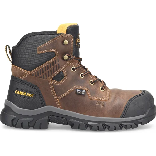 Luxury Leather Sneakers Carolina Men's Falcon 6" Steel Toe Lo Waterproof Work Boot -Brown- CA3590 Luxury Leather Sneakers Carolina Men's Falcon 6" Steel Toe Lo Waterproof Work Boot -Brown- CA3590