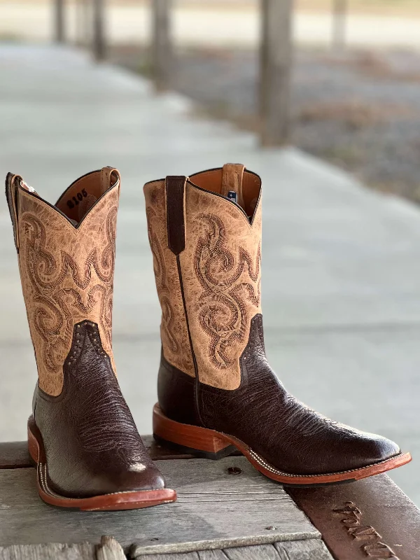 Comfortable Flip Flops Rios of Mercedes | Nicotine Smooth Quill Ostrich Boot