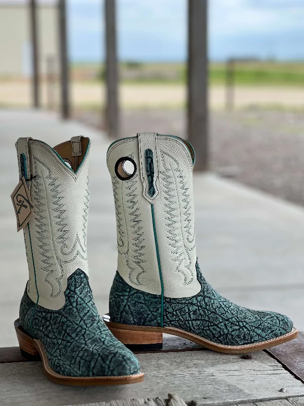 Trendy Boots For Winter Fenoglio Boot Co. | Seafoam Safari Elephant Boot