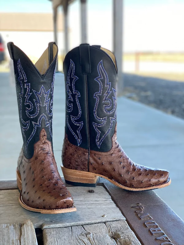 Cozy Indoor Slippers Horse Power Top Hand  | Kango Tobacco FQ Ostrich Boot