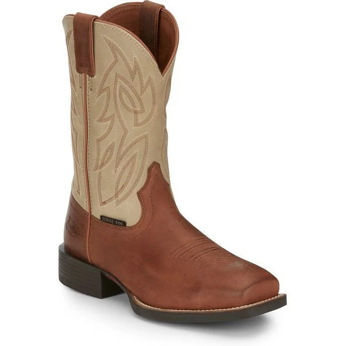 Outdoor Running Shoes Justin Men's Canter 11" Steel Toe Slip Resist Western Work Boot -Brown- SE4511 Outdoor Running Shoes Justin Men's Canter 11" Steel Toe Slip Resist Western Work Boot -Brown- SE4511