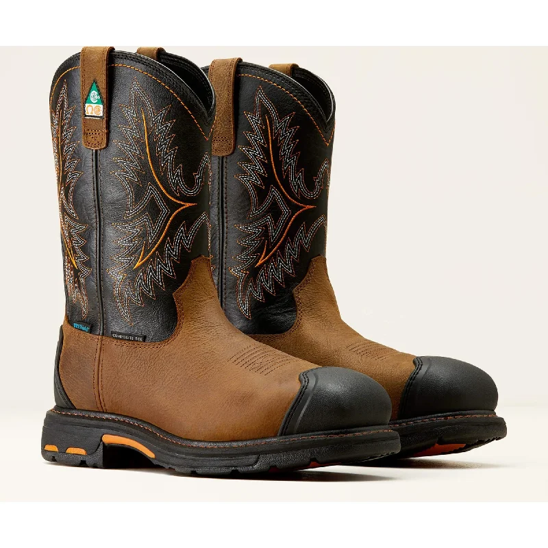 Durable Snow Boots Ariat Men's WorkHog XTR 11" Comp Toe WP CSA PR Western Work Boot- 10042491 Durable Snow Boots Ariat Men's WorkHog XTR 11" Comp Toe WP CSA PR Western Work Boot- 10042491