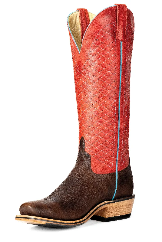 Casual Snow Shoes Horse Power Top Hand  | Brown Shrunken Shoulder 16" Boot