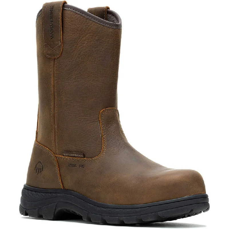 Comfortable Hiking Footwear Wolverine Men's Carlsbad 10" Steel Toe WP Wellington Work Boot- Brown- W241069 Comfortable Hiking Footwear Wolverine Men's Carlsbad 10" Steel Toe WP Wellington Work Boot- Brown- W241069