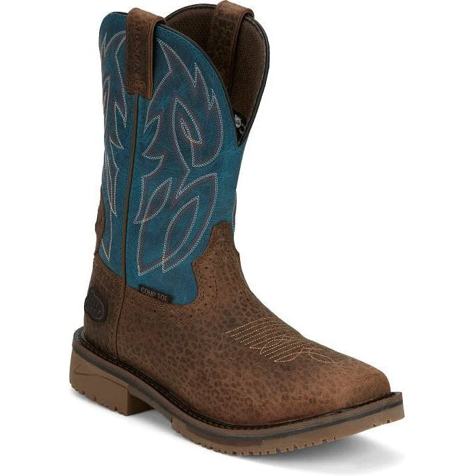 Durable Sports Sneakers Justin Men's Wolfe 11" Nano Composite Toe Western Work Boot - Peanut SE4751 Durable Sports Sneakers Justin Men's Wolfe 11" Nano Composite Toe Western Work Boot - Peanut SE4751