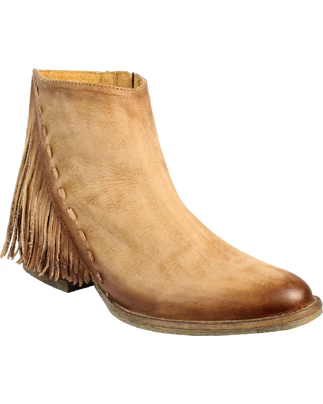 Trendy Sports Footwear Corral Q0035 Womens Shortie Tan Leather Close