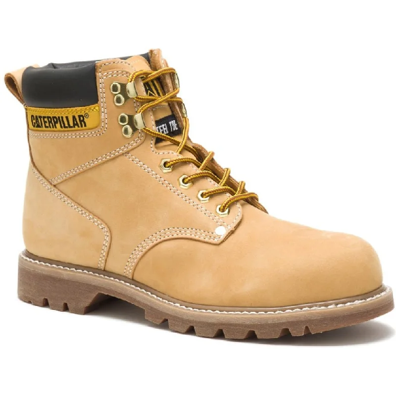 Formal Sports Shoes CAT Men's Second Shift Steel Toe Work Boot - Honey Nubuck - P89162 Formal Sports Shoes CAT Men's Second Shift Steel Toe Work Boot - Honey Nubuck - P89162