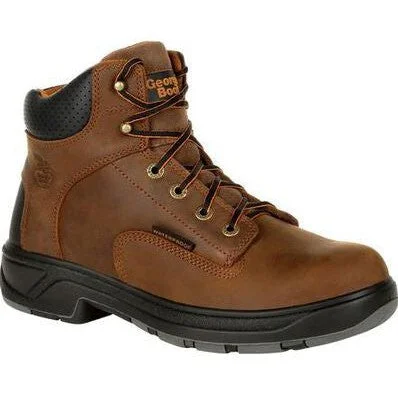 Stylish Platform Boots Georgia Men's Flxpoint 6" Soft Toe WP Work Boot - Brown - G6544 Stylish Platform Boots Georgia Men's Flxpoint 6" Soft Toe WP Work Boot - Brown - G6544