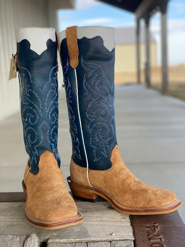 High Fashion Work Boots Fenoglio Boot Co. | Camello Pullup R/O Tall Top Boot