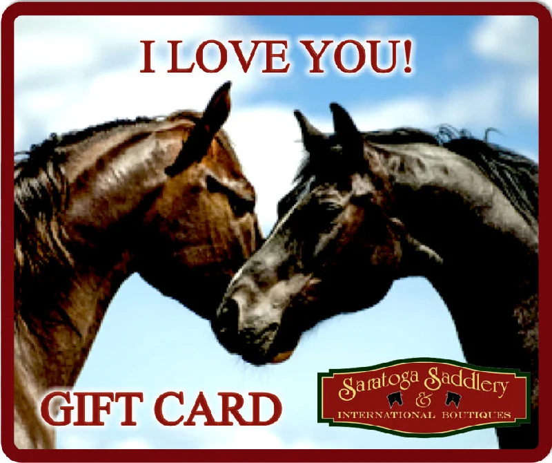 Cozy Casual Shoes ONLINE Gift Card I LOVE YOU for EVERY Horse Lover