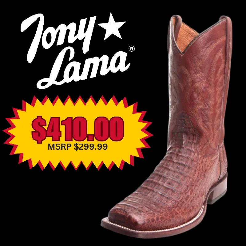 Comfortable Casual Sandals Men's Tony Lama Caiman Hornback Cowboy Boots