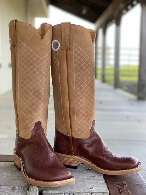 Trendy Walking Boots Olathe Boot Co. | Kango Tobacco SM Ostrich Tall Top Boot