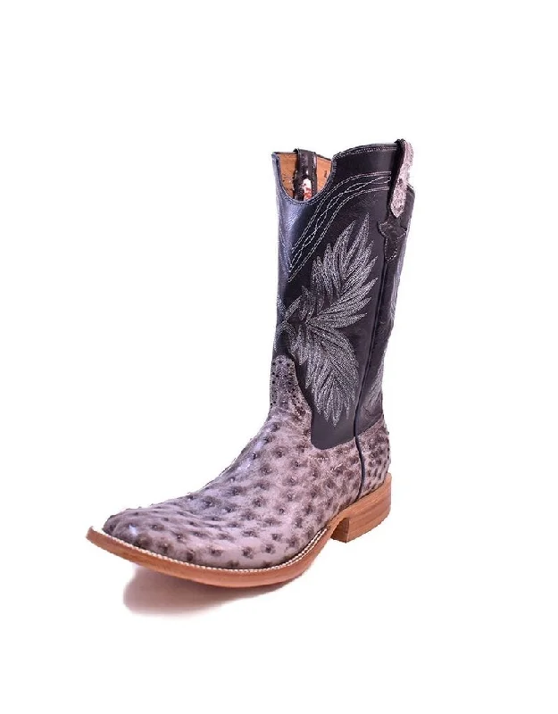 Stylish Winter Boots Rios of Mercedes | Rio Grande Nicotine Full Quill Ostrich Boot