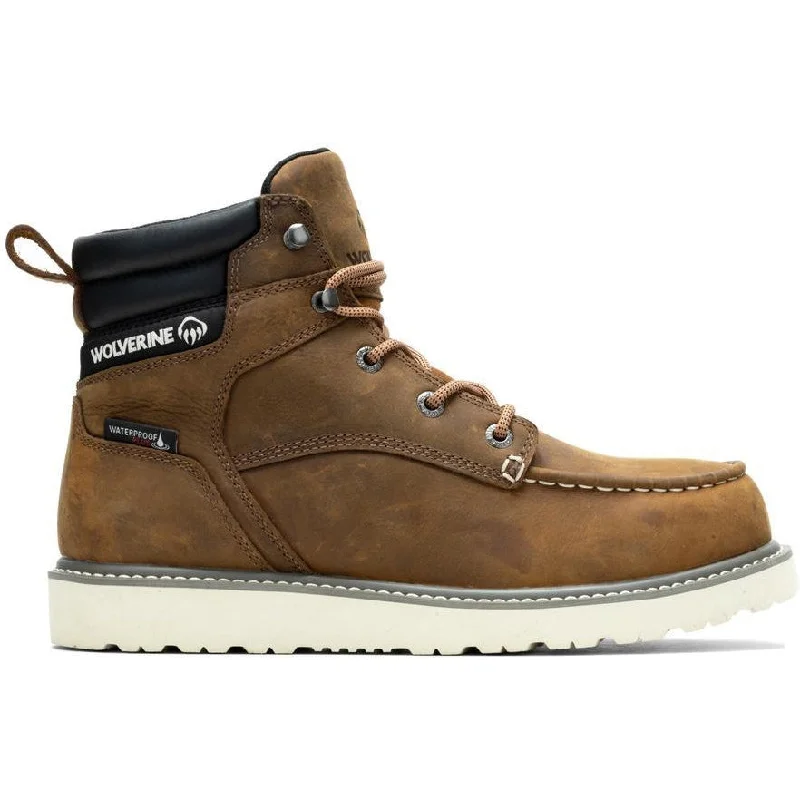 Sporty Casual Shoes Wolverine Men's Trade Wedge Steel Toe Work Boot - Brown - W231103