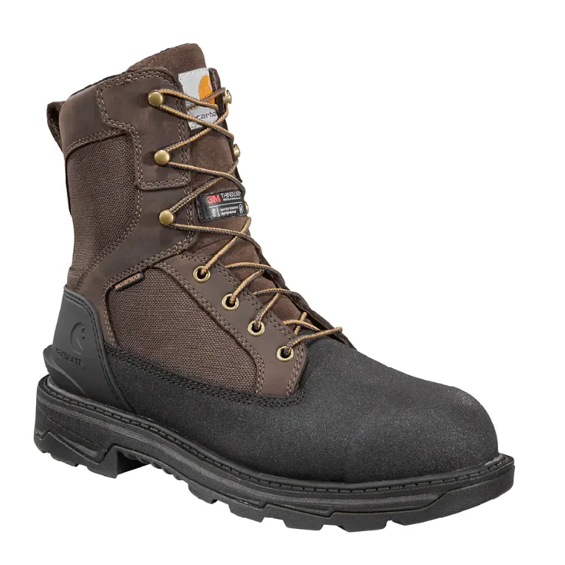 High Fashion Footwear Carhartt Men's Ironwood 8" WP Alloy Toe Work Boot - Dark Brown - FT8509-M High Fashion Footwear Carhartt Men's Ironwood 8" WP Alloy Toe Work Boot - Dark Brown - FT8509-M