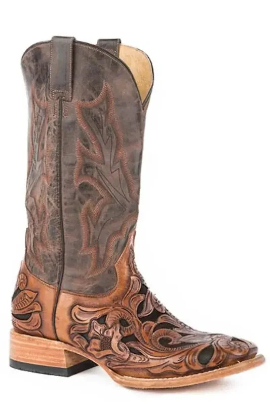 Running Shoes For Sale Stetson Bronco (Brown) - Men's Cowboy Boot