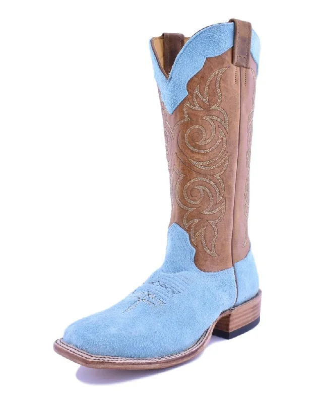 Trendy High Heels For Sale Fenoglio Boot Co. | Tiffany Blue Roughout Boot