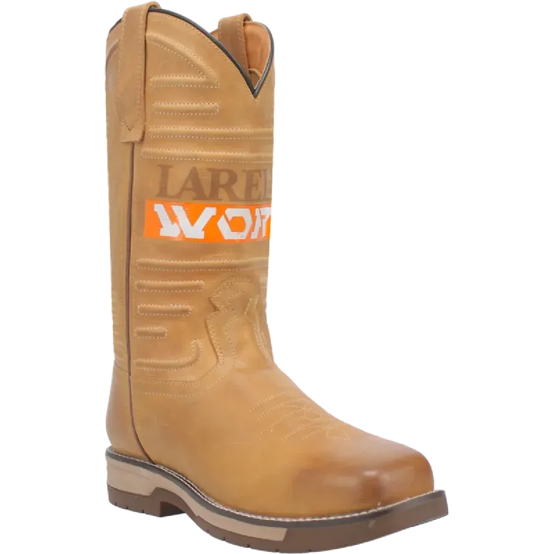 Lightweight Snow Boots Laredo Workhorse (Safety Toe) - Men's Leather Cowboy Work Boot Lightweight Snow Boots Laredo Workhorse (Safety Toe) - Men's Leather Cowboy Work Boot