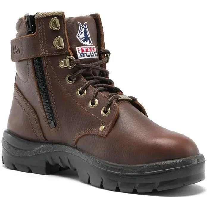 Trendy Boots For Winter Steel Blue Men's Argyle 6" WP Soft Toe Side Zip Work Boot - Oak - 810951 Trendy Boots For Winter Steel Blue Men's Argyle 6" WP Soft Toe Side Zip Work Boot - Oak - 810951