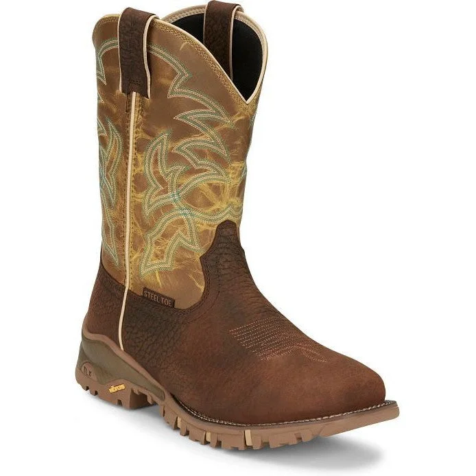 High Quality Sneakers Tony Lama Men's Roustabout 11' Steel Toe WP Western Work Boot -Brown- TW5006 High Quality Sneakers Tony Lama Men's Roustabout 11' Steel Toe WP Western Work Boot -Brown- TW5006
