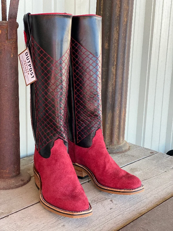 Comfortable Slippers Online Olathe Boot Co. | Firebird Pig Suede Tall Top Boot