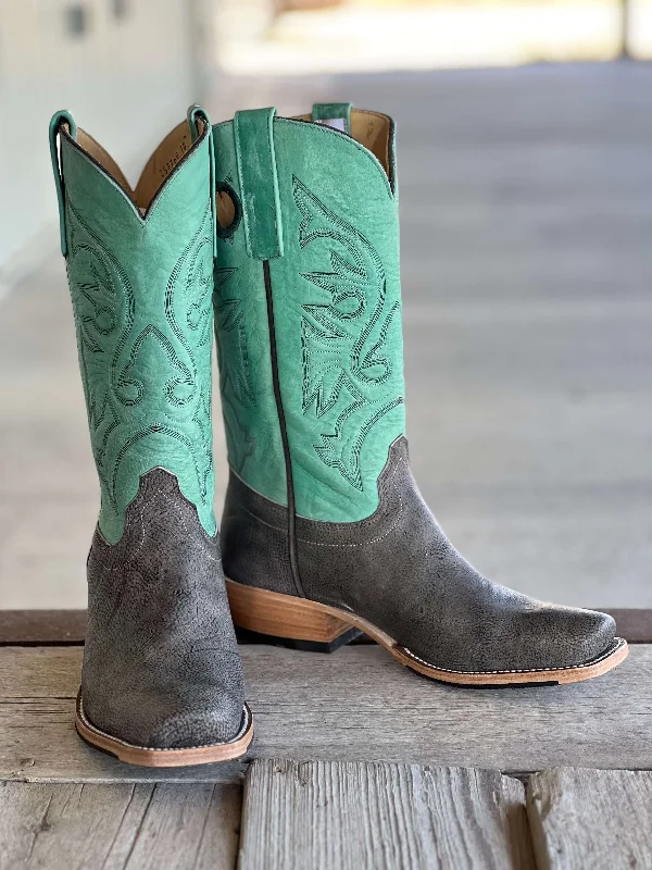 Comfortable Dress Flats Olathe Boot Co.  | Slate Safari Giraffe Boot