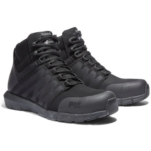 Comfortable Boots For Hiking Timberland Pro Men's Radius Mid Comp Toe Work Boot- Black- TB1A28WF001 Comfortable Boots For Hiking Timberland Pro Men's Radius Mid Comp Toe Work Boot- Black- TB1A28WF001