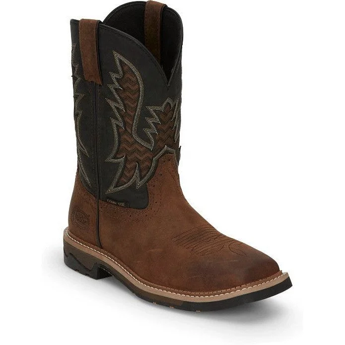 Sporty Casual Sneakers Justin Men's Bolt 11" Nano CT Western Work Boot -Brown- SE4113 Sporty Casual Sneakers Justin Men's Bolt 11" Nano CT Western Work Boot -Brown- SE4113
