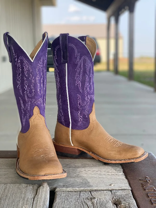 Breathable Hiking Boots Anderson Bean | Teak Crazyhorse Purple Mad Dog Boot