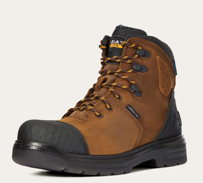 Fashionable Work Boots Ariat Men's Outlaw 6" Carbon Toe WP Work Boot - Brown - 10033996 Fashionable Work Boots Ariat Men's Outlaw 6" Carbon Toe WP Work Boot - Brown - 10033996