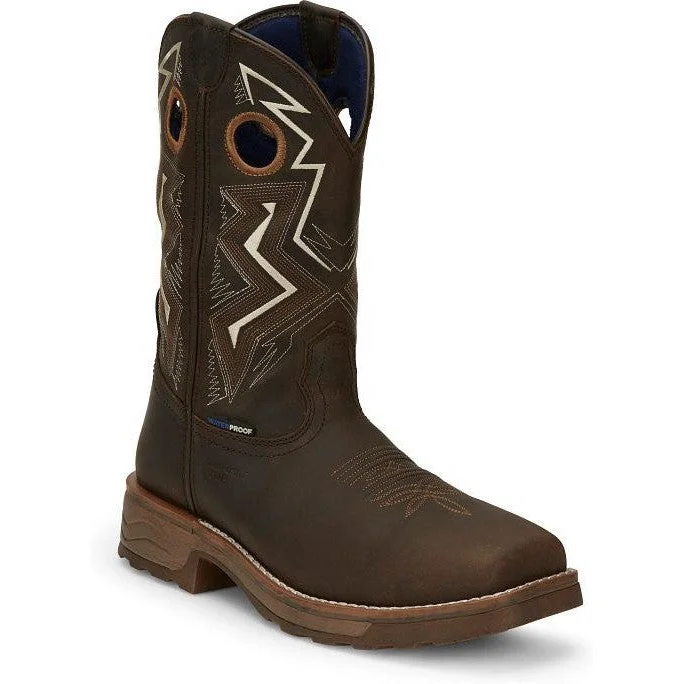 Fashionable Work Boots Tony Lama Men's Force 11" Wide Square Comp Toe WP Western Work Boot -Brown- TW3403 Fashionable Work Boots Tony Lama Men's Force 11" Wide Square Comp Toe WP Western Work Boot -Brown- TW3403