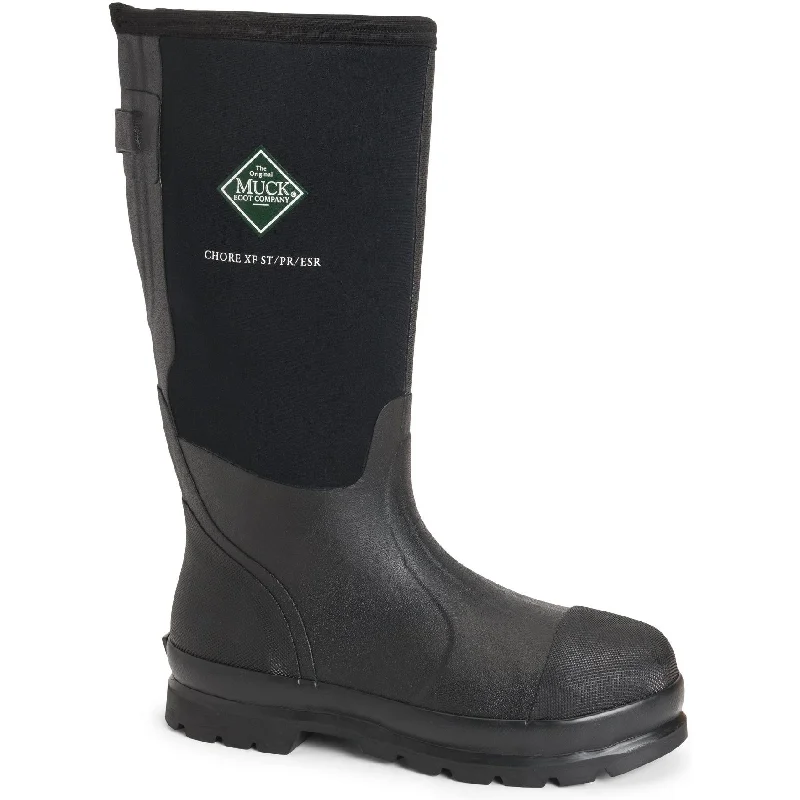 Stylish Winter Boots Muck Men's Chore Wide Calf Steel Toe WP Rubber Work Boot - Black - MCXF-STL Stylish Winter Boots Muck Men's Chore Wide Calf Steel Toe WP Rubber Work Boot - Black - MCXF-STL