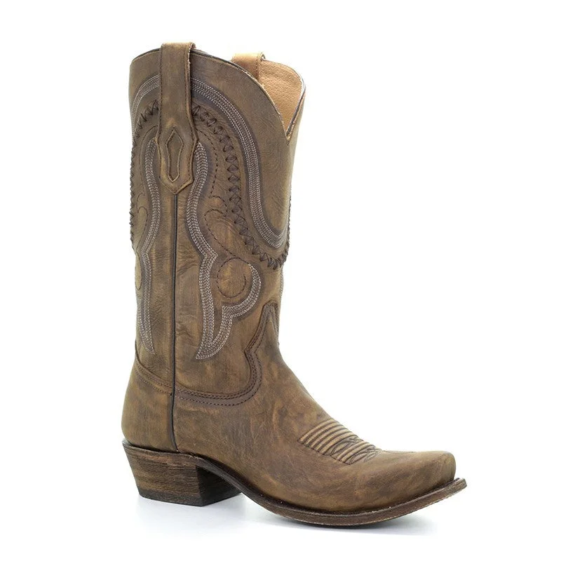 Comfortable Lace-Up Boots Corral Men's Jeb Brown Cowboy Boots A3479