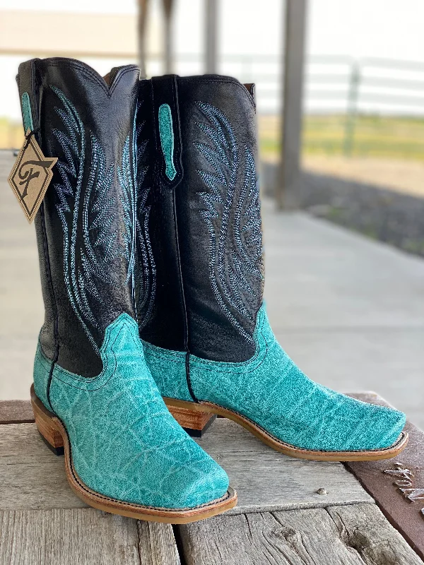 Durable Running Sandals Fenoglio Boot Co. | Turquoise Elephant Boot