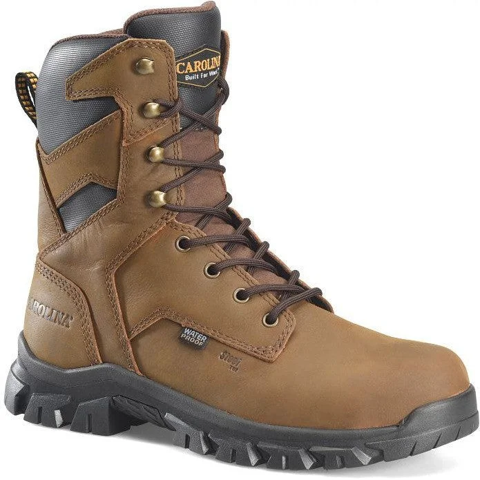 Outdoor Sneakers Collection Carolina Men's Gruntz 8" Steel Toe Waterproof Slip Resist Work Boot -Brown- CA3597 Outdoor Sneakers Collection Carolina Men's Gruntz 8" Steel Toe Waterproof Slip Resist Work Boot -Brown- CA3597