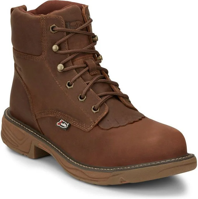 Casual Winter Shoes Justin Men's Rush 6" Nano CT wP Western Work Boot -Brown- SE466 Casual Winter Shoes Justin Men's Rush 6" Nano CT wP Western Work Boot -Brown- SE466