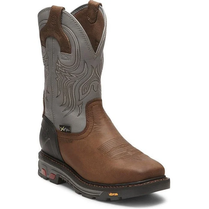 Comfortable Boots For Hiking Justin Men's Tanker 11" Steel Toe Western Work Boot -Brown- WK2102 Comfortable Boots For Hiking Justin Men's Tanker 11" Steel Toe Western Work Boot -Brown- WK2102