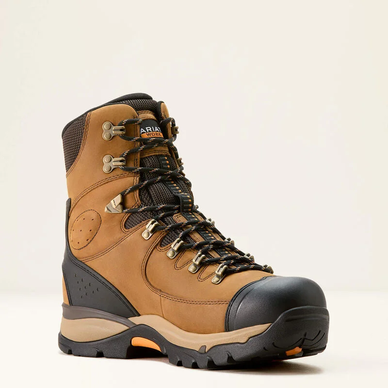 Designer Hiking Boots Ariat Men's Endeavor 8" WP Slip Resist Insulated Work Boot -Brown- 10053775 Designer Hiking Boots Ariat Men's Endeavor 8" WP Slip Resist Insulated Work Boot -Brown- 10053775