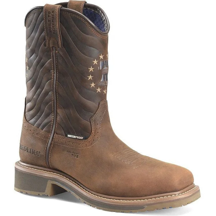 Sporty Snow Boots Carolina Men's Pipeline 10" Composite Toe Waterproof Roper Work Boot -Brown- CA8541 Sporty Snow Boots Carolina Men's Pipeline 10" Composite Toe Waterproof Roper Work Boot -Brown- CA8541