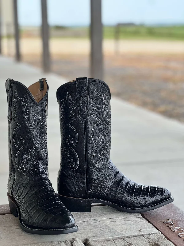 Comfortable Running Sneakers Fenoglio Boot Co. | Black Caiman Boot