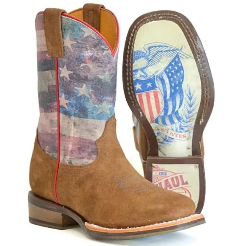 Comfortable Winter Sandals Tin Haul Little Patriot / Americana Sole (Red, White, & Blue) - Little Kids/Big Kids Leather Cowboy Boots Comfortable Winter Sandals Tin Haul Little Patriot / Americana Sole (Red, White, & Blue) - Little Kids/Big Kids Leather Cowboy Boots