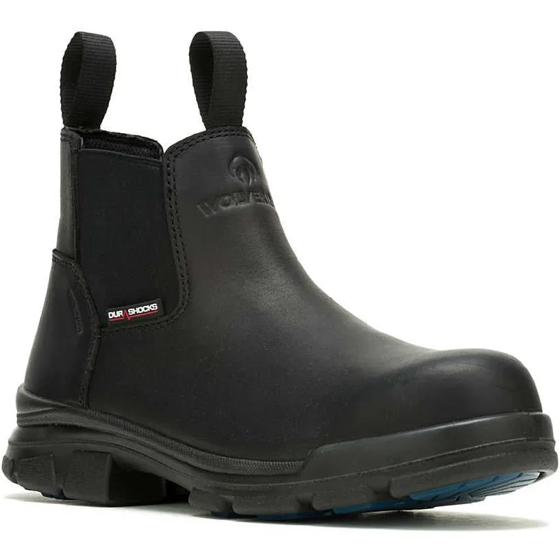 Comfortable Winter Sneakers Wolverine Men's Durashocks Icon Soft Toe WP Romeo Work Boot -Black- W240046 Comfortable Winter Sneakers Wolverine Men's Durashocks Icon Soft Toe WP Romeo Work Boot -Black- W240046