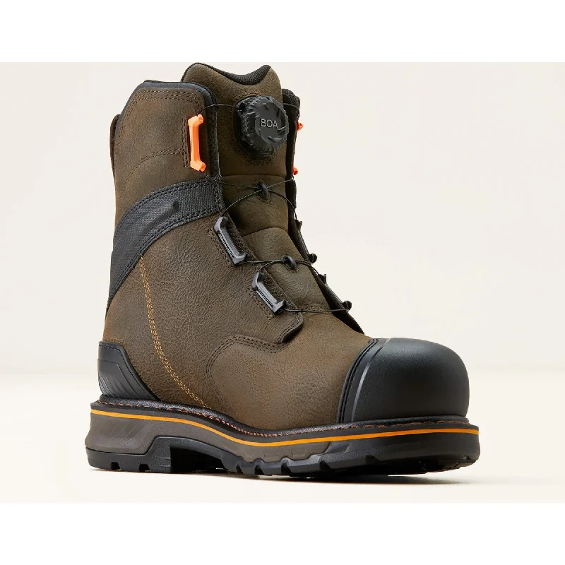 Comfortable Platform Shoes Ariat Men's Stump Jumper 8" Comp Toe WP BOA Work Boot- Coffee- 10048059 Comfortable Platform Shoes Ariat Men's Stump Jumper 8" Comp Toe WP BOA Work Boot- Coffee- 10048059