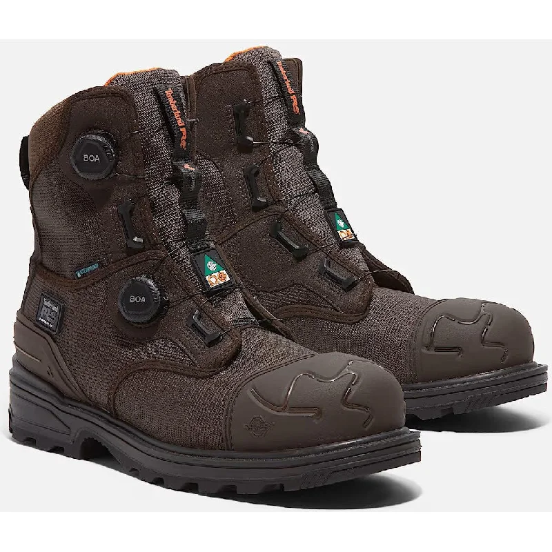 Stylish Work Sneakers Timberland Pro Men's BOA Magnitude 8" Composite Toe WP Work Boot- Brown- TB0A66MKELE Stylish Work Sneakers Timberland Pro Men's BOA Magnitude 8" Composite Toe WP Work Boot- Brown- TB0A66MKELE
